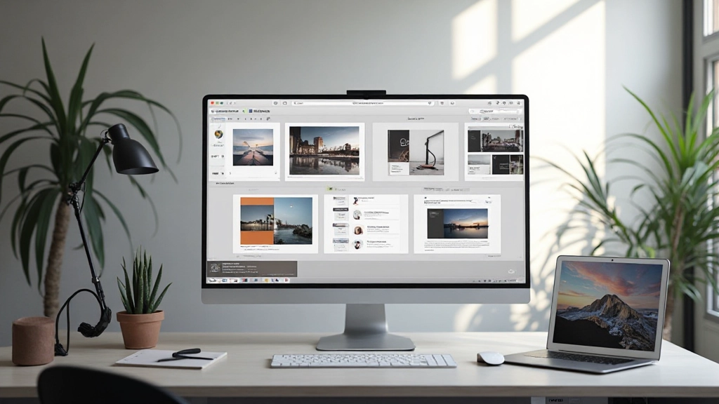 Designer werkt in Figma interface met design system zichtbaar op het scherm